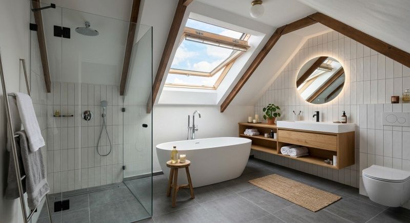 Attic Bathroom Remodeling in Cabarrus County, NC