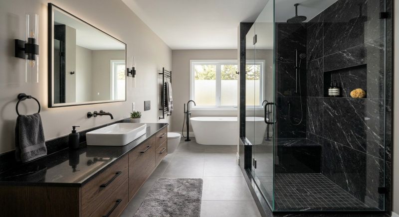 Granite Shower Installation in Cabarrus County, NC