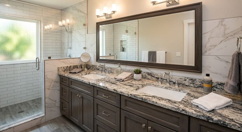 Granite Shower Installation in Cabarrus County, NC