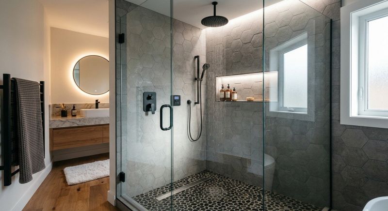 Granite Shower Installation in Cabarrus County, NC